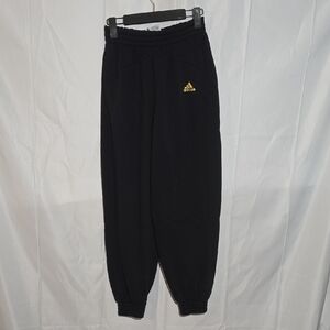 Womens Adidas Black Joggers Worn Gold Adidas Emblem. Never Worn. Size Small.